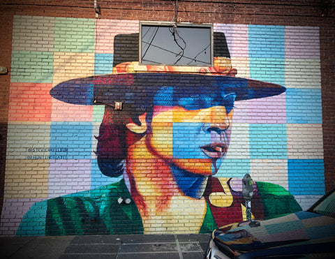artisanco-op.com blog about public art -Stephen Ray Vaughan mural Dallas