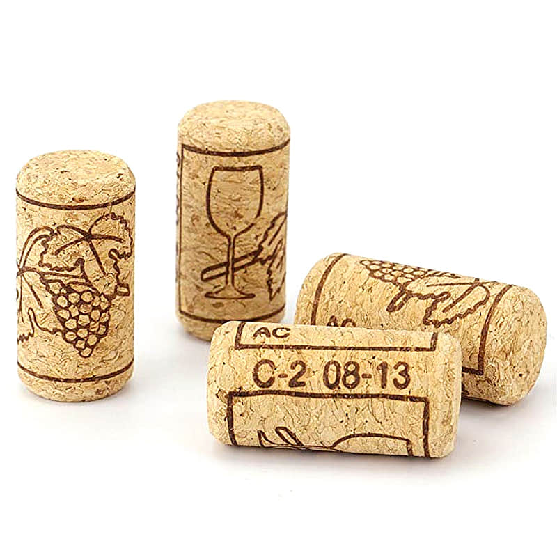 Sachet de 40 bouchons en liege conique pour courte conservation du vin
