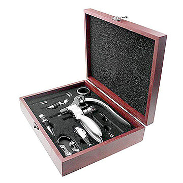 Coffret tire-bouchon mécanique - Vinokado