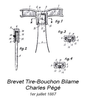 Tire-bouchon reboucheur bi-lames de poche - Tom Press