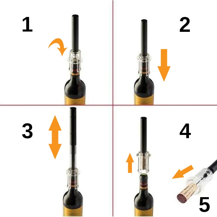 Tire-bouchon à Air Comprimé ⎮Ouvr'Air'Bouteille™ – La Cuisine de Mimi