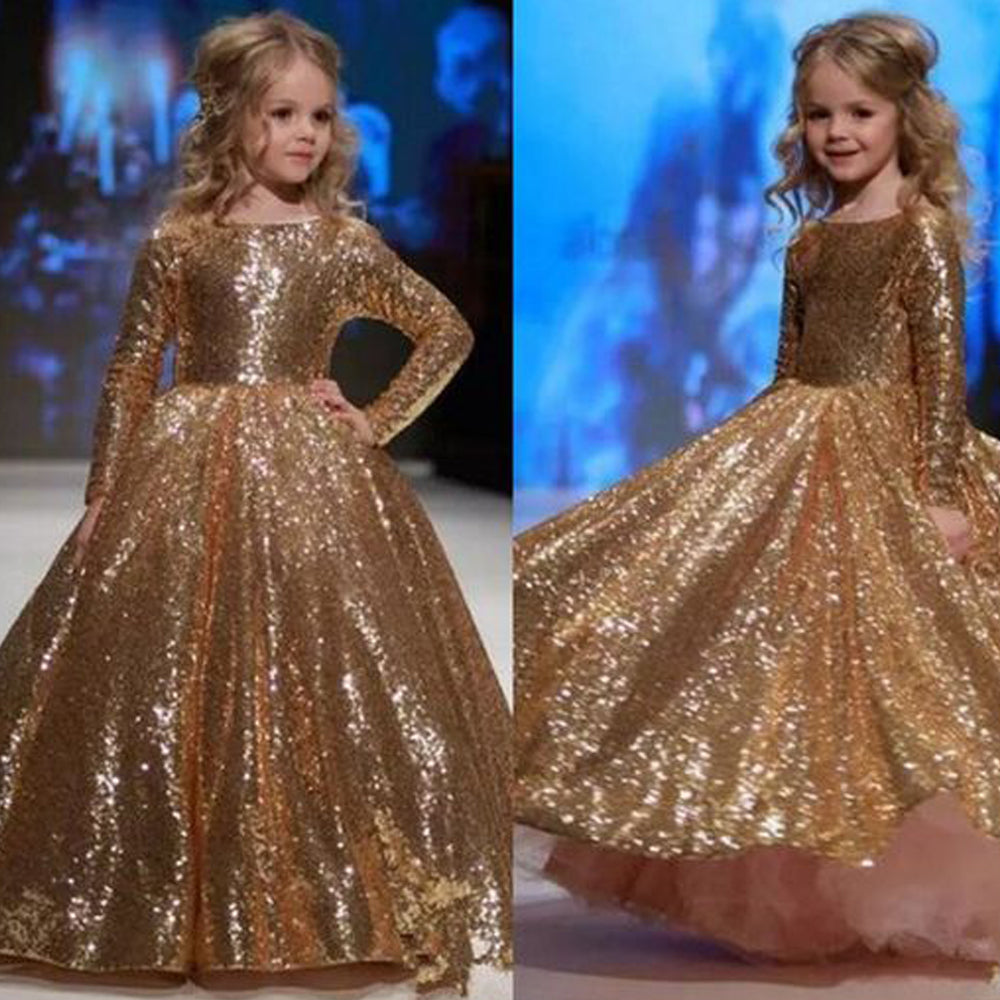 little girl floor length pageant dresses