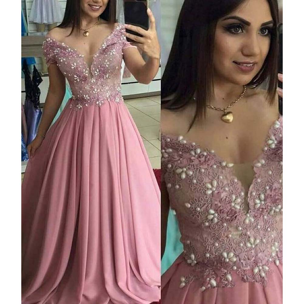 dark pink formal dress