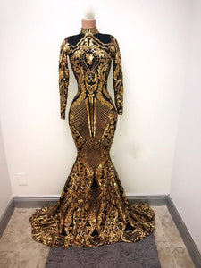 black and gold graduation dress