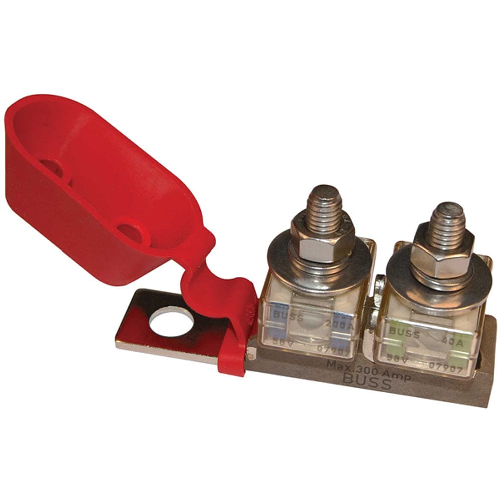 Blue Sea 2151 Terminal Fuse Block - 3/ 8" Mounting Hole - 2 Terminal Studs