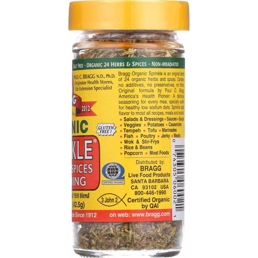 Bragg Organic Sprinkle 24 Herbs and Spices Seasoning