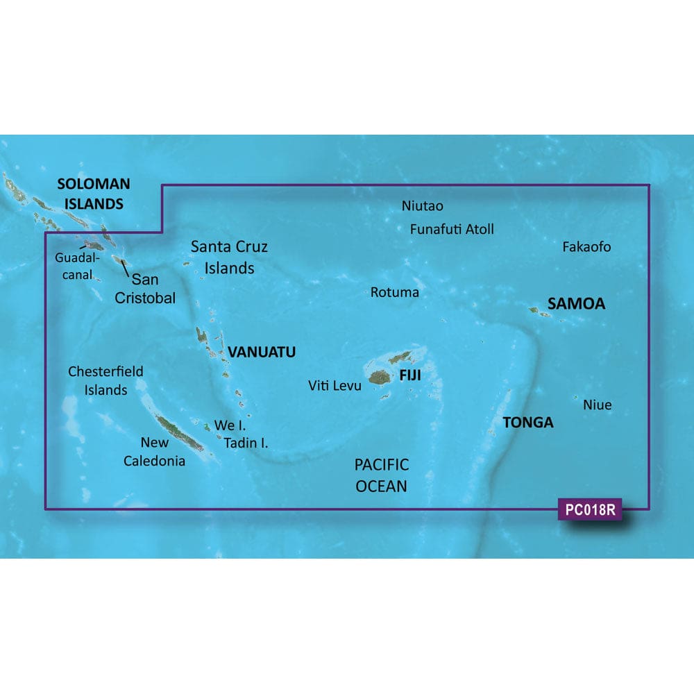 Garmin BlueChart® g3 Vision® HD - VPC018R - New Caledonia - Fiji - microSD™/ SD™