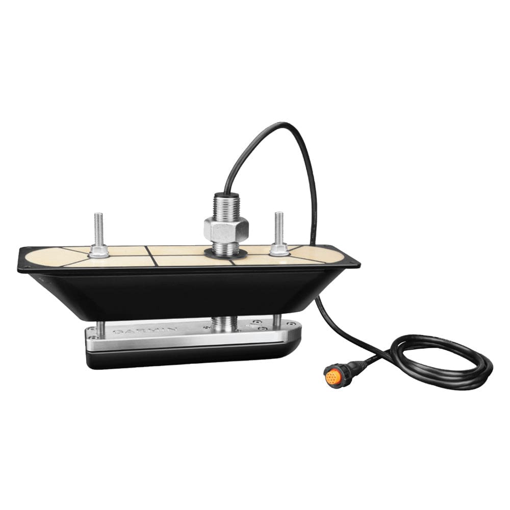 Garmin GT30-TH SS Thru-Hull DownVü/ SideVü Scanning Transducer w/ Temp f/ Hull Deadrises Less Than 5°