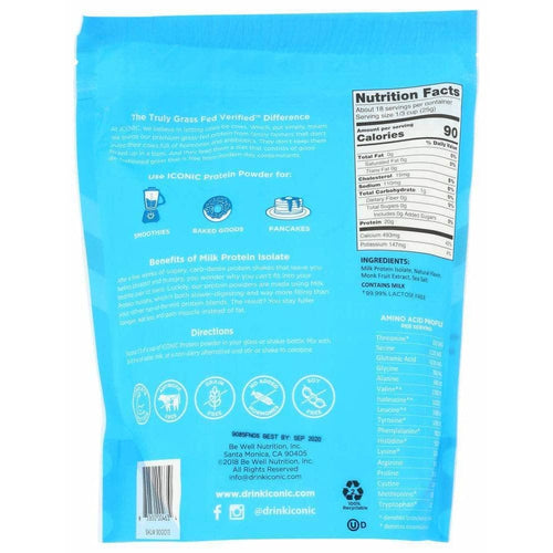 Iconic Protein Powder, Vanilla Bean - 1 lb