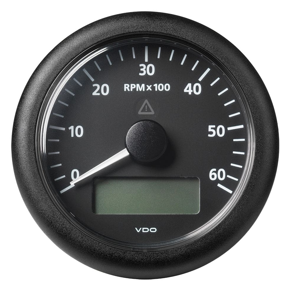 Veratron 3-3/ 8" (85MM) ViewLine Tachometer w/ Multi-Function Display - 0 to 6000 RPM - Black Dial & Bezel