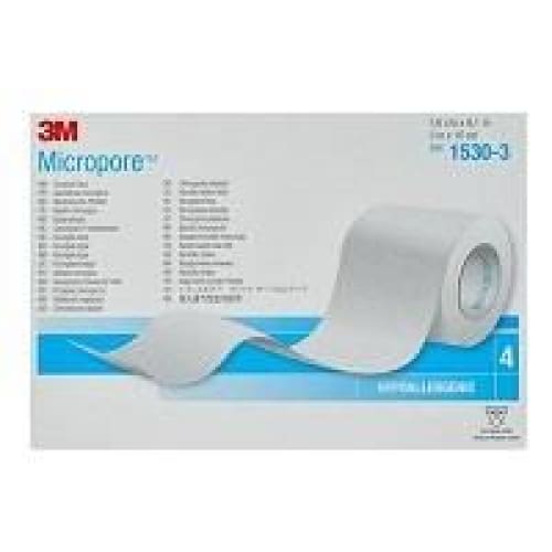 3M Micropore Tape 1530-3, 3 Inch X 10 Yard, 4-Rolls (Pack Of 10