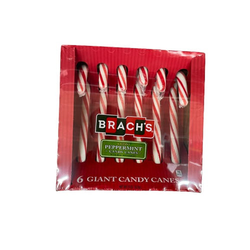 Brach's Red & White Giant Holiday Candy Canes, 6ct Box, 15oz 