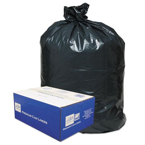 Classic Linear Low-density Can Liners 60 Gal 0.9 Mil 38 X 58 Black 10 Bags/roll 10 Rolls/carton - Janitorial & Sanitation - Classic