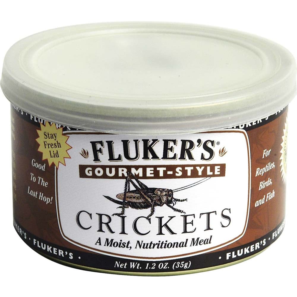 Fluker’s Gourmet-Style Canned Crickets Reptile Wet Food 1.2 oz - Pet Supplies - Fluker’s