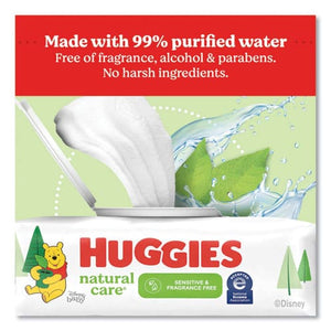 Huggies Baby Wipes, Natural Care Sensitive, UNSCENTED, 6 Refill