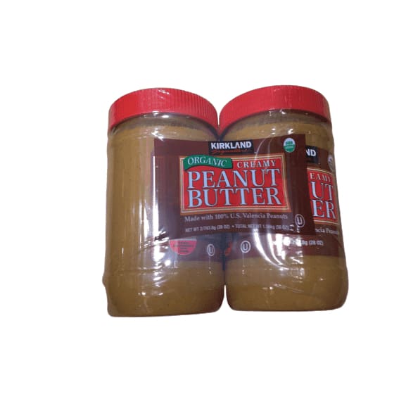 Kirkland Signature Organic Peanut Butter, 28 oz, 2-count