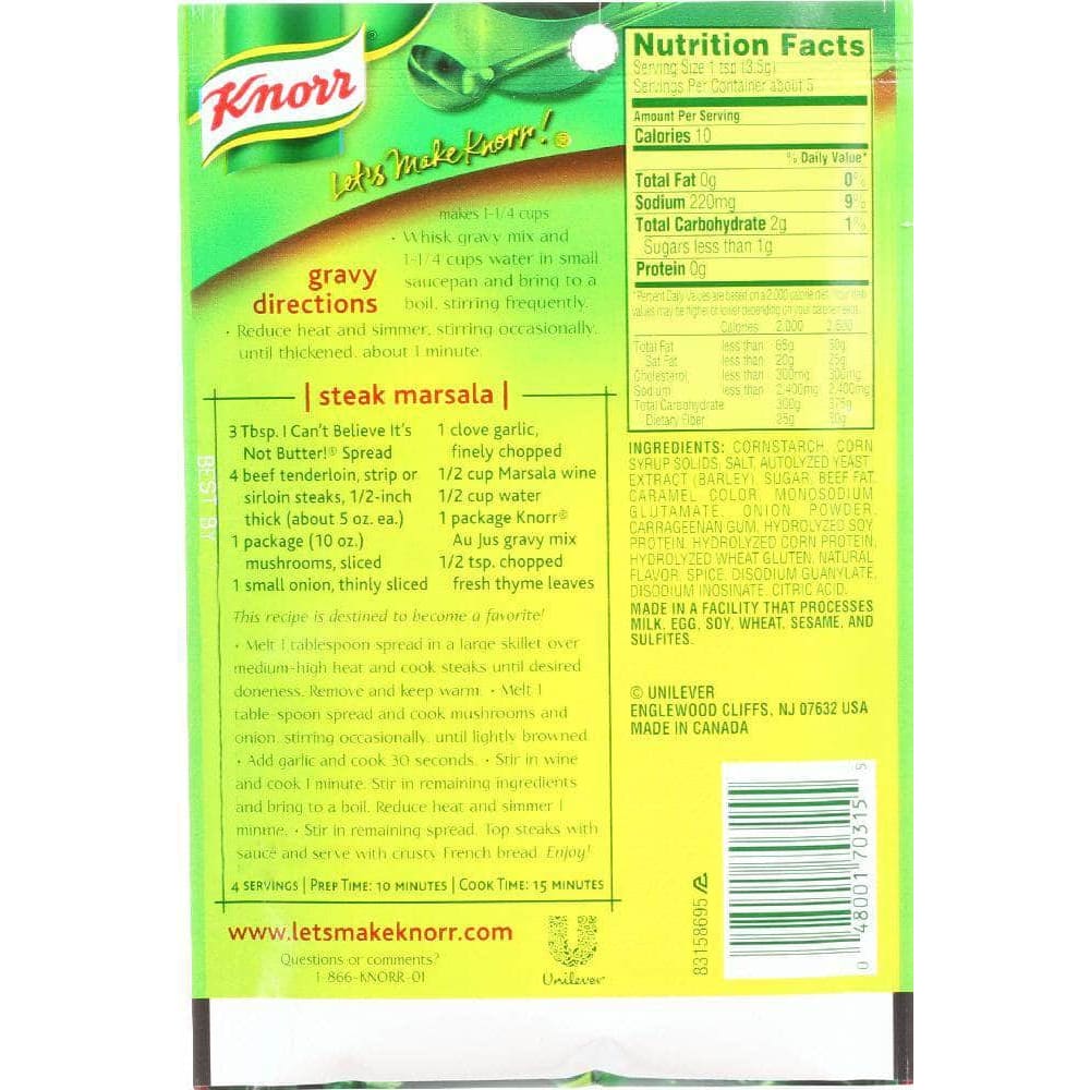 Knorr Au Jus Gravy Mix 0.6 Oz Packet