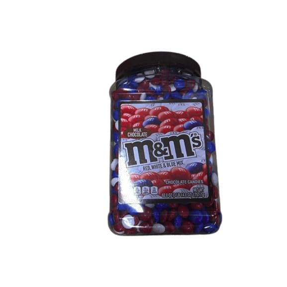 M&M's Peanut Chocolate Candies Red, White, Blue, 62 Ounce