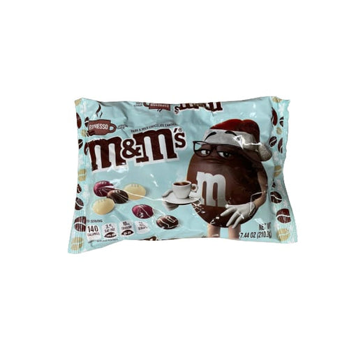 M&M'S Dark & Milk Chocolate Espresso Christmas Candy Bag, 7.44 oz