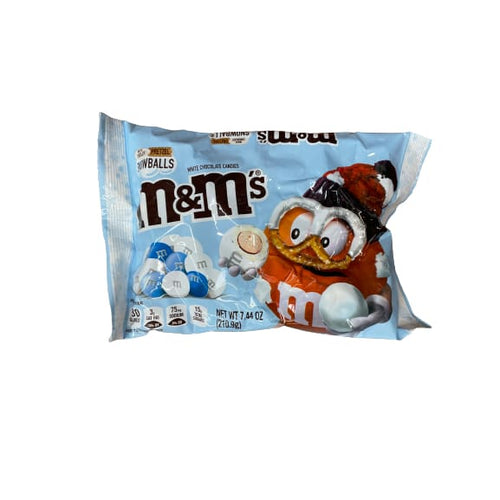 M&M's White Chocolate Pretzel Snowballs 7.44 oz. Bag 