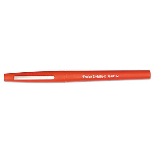 Point Guard Flair Felt Tip Porous Point Pen, Stick, Medium 0.7 mm, Black  Ink, Black Barrel, Dozen
