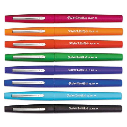 Paper Mate Flair Porous Point Pens Medium Point 0.7 mm Red Barrel