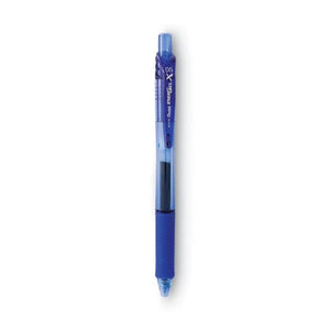 Pentel EnerGel x Retractable Roller Gel Pen Blue Ink Fine Dozen