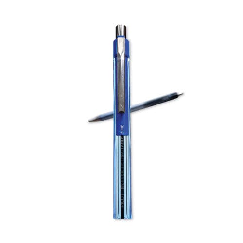 Pilot Better Ballpoint Pen, Retractable, Fine 0.7 Mm, Blue Ink, Translucent  Blue Barrel, Dozen