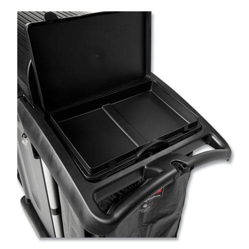 Rubbermaid Executive Janitorial Cleaning Cart High Security Black