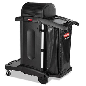 Rubbermaid Executive Janitorial Cleaning Cart High Security Black