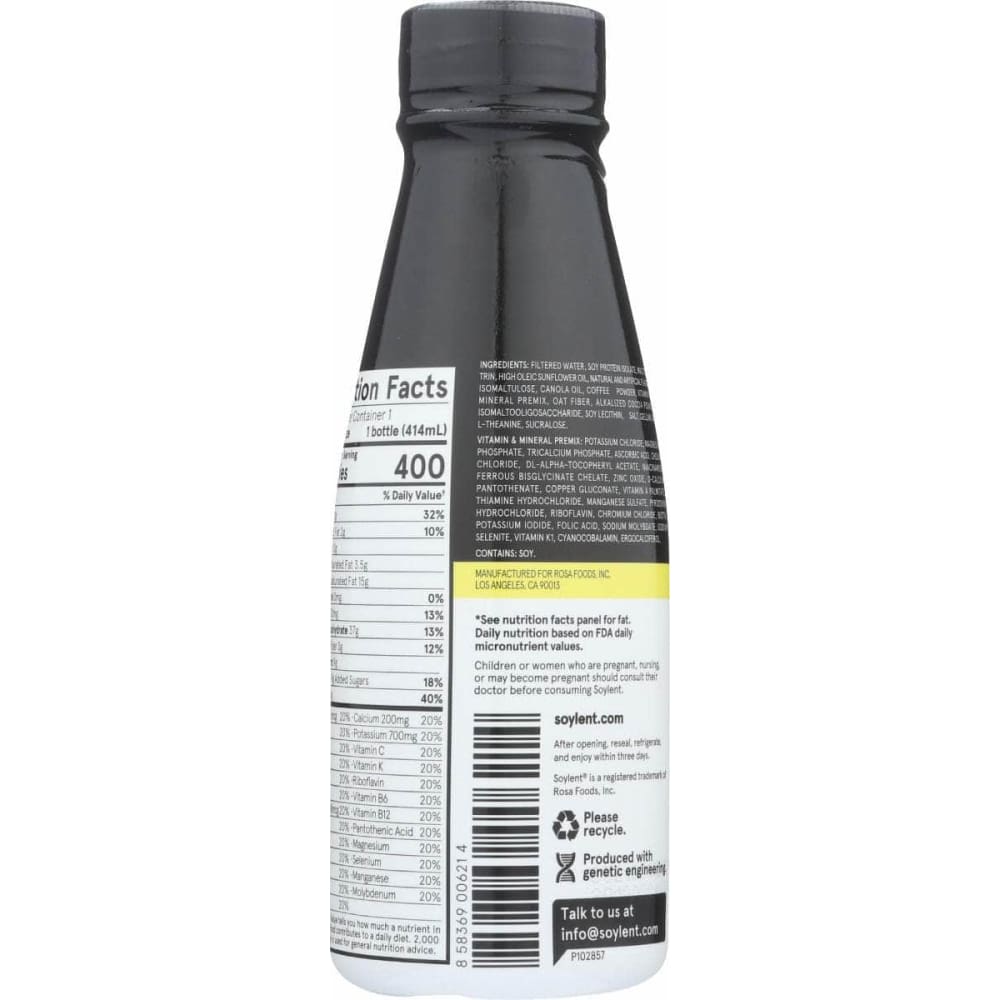 SOYLENT: Cafe Mocha Meal Replacement Shake, 14 fo (Case of 3)