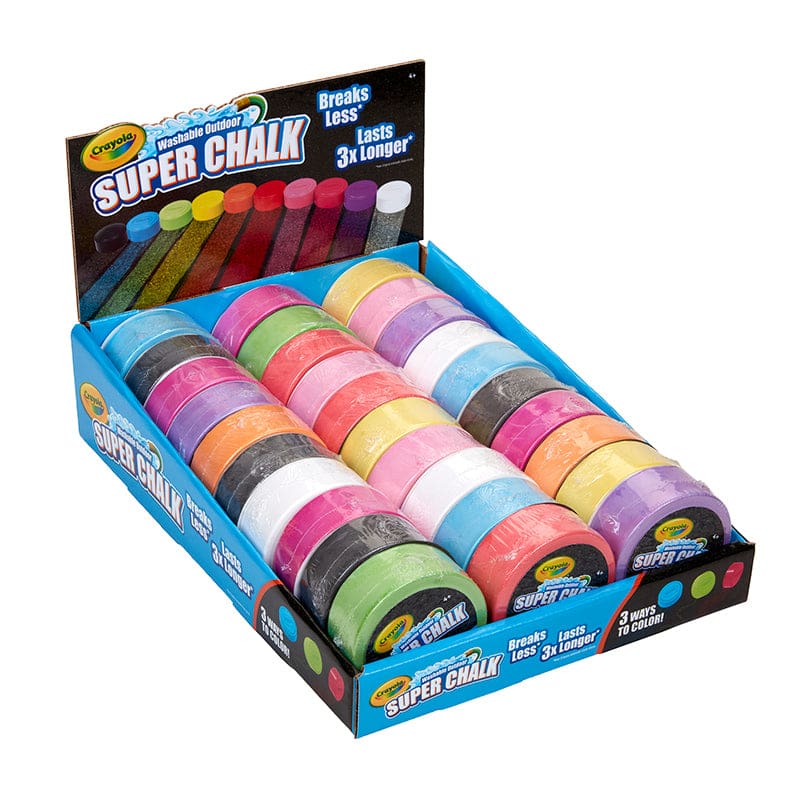 Super Chalk Tray 30ct Washable Outdoor Shelhealth 