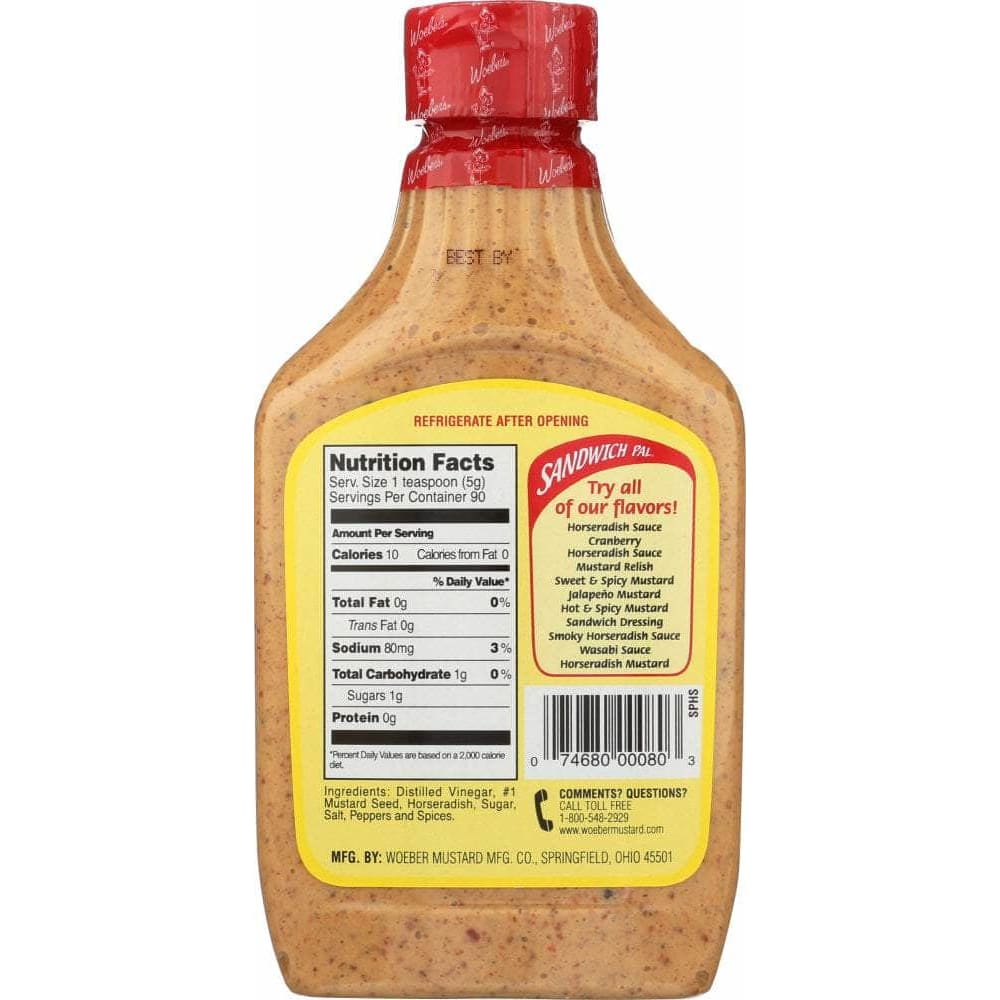 Woebers Sandwich Pal Wasabi Sauce - 16 oz