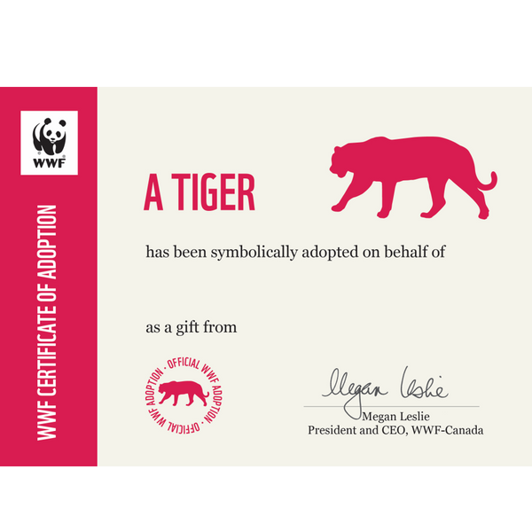 Adopt a Tiger WWF Canada