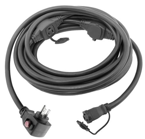 Power All - Commercial Grade 125 V Cord with Circuit Breaker, Triple Plug - Dutchman's Hydroponics & Garden Supply