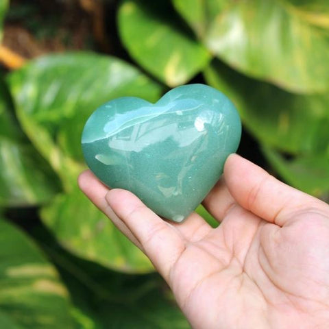 Coração de quartzo verde
