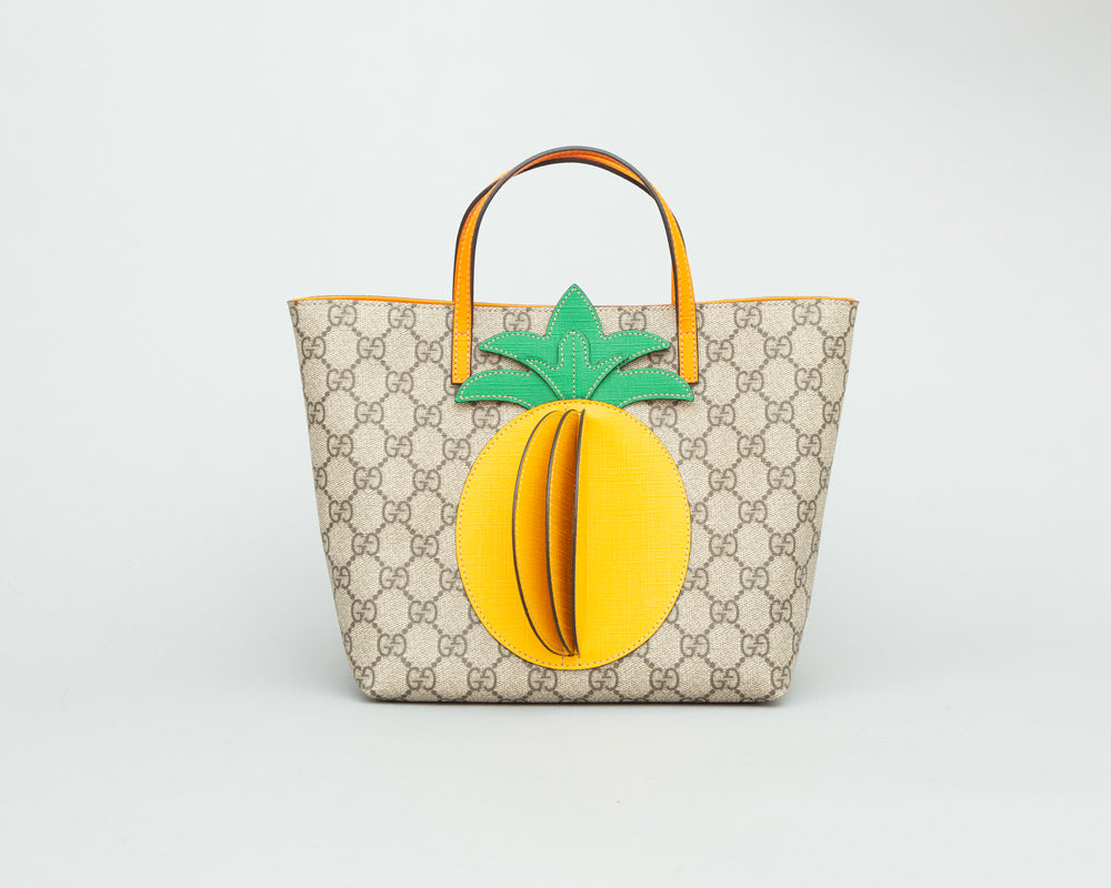 gucci pineapple tote bag