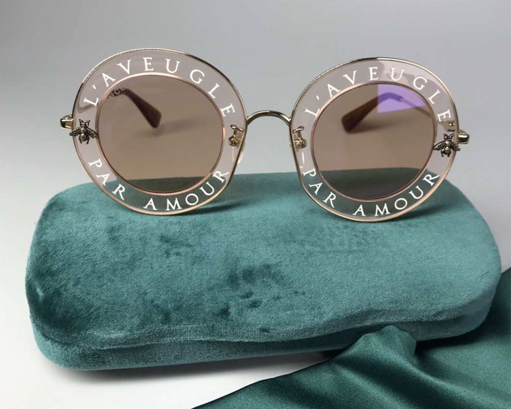 Gucci L'Aveugle Par Amour Sunglasses 