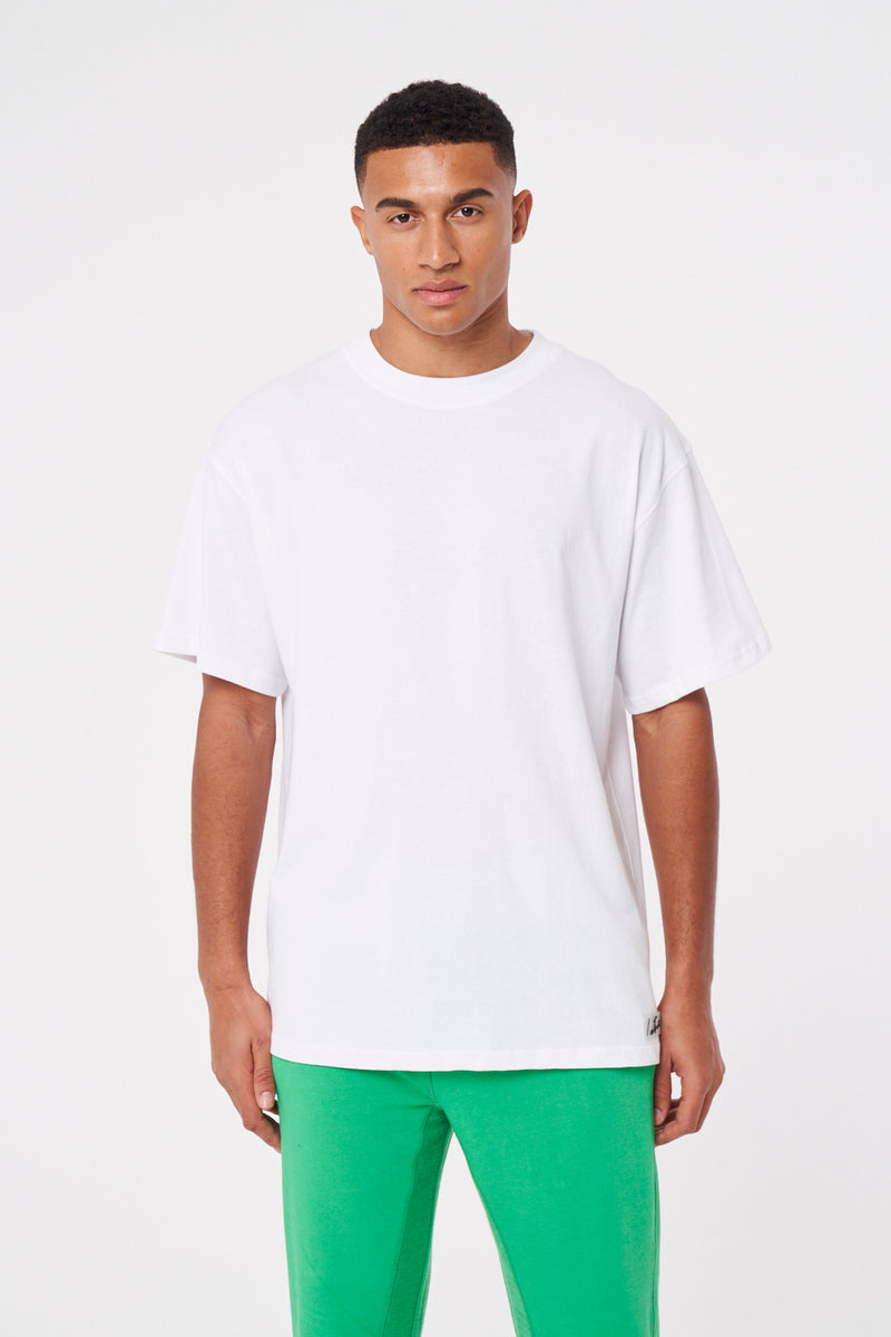 White Essentials Relaxed Fit T-Shirt | The Club