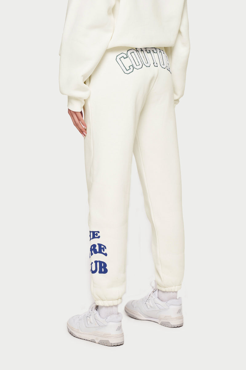 TAKE IT EASY GRAPHIC OVERSIZED JOGGERS - OFF WHITE