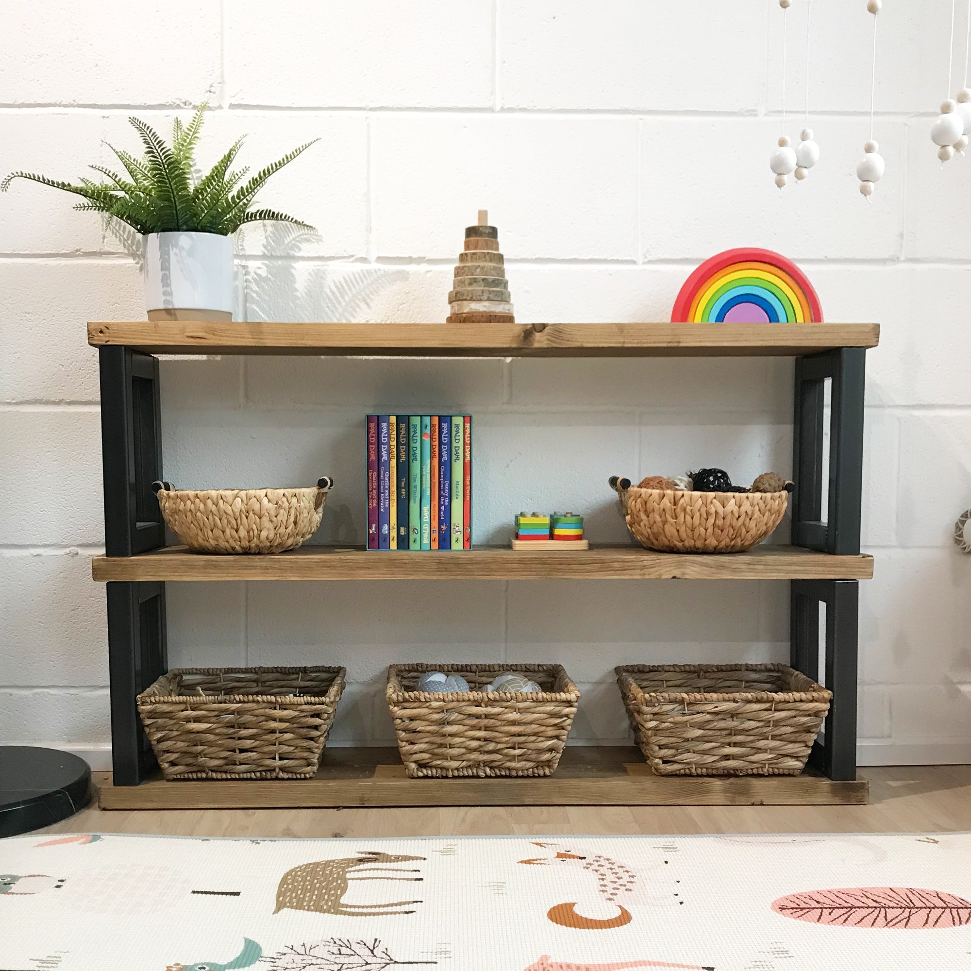 childrens wooden storage