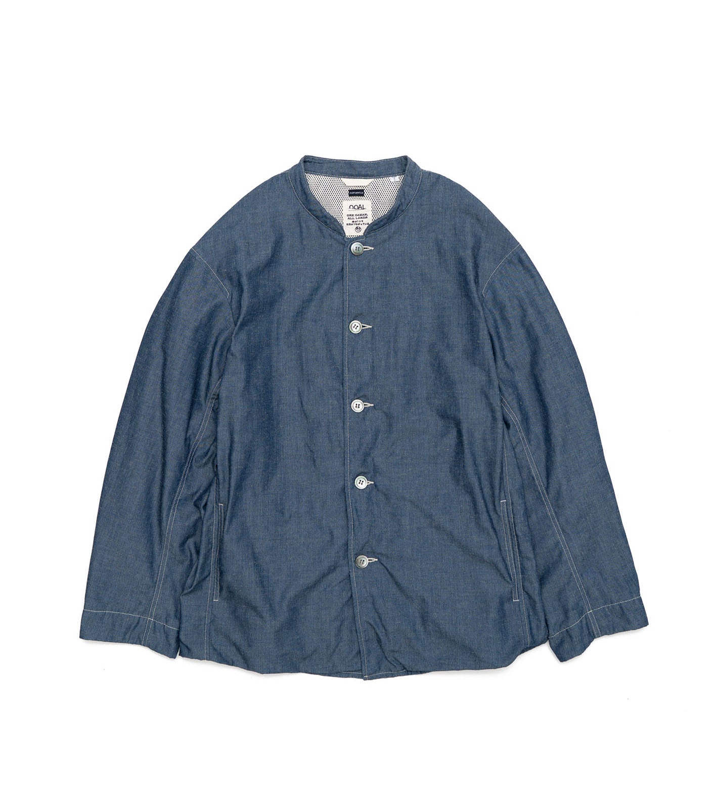 Chambray Band Collar Jacket – nanamica NEW YORK