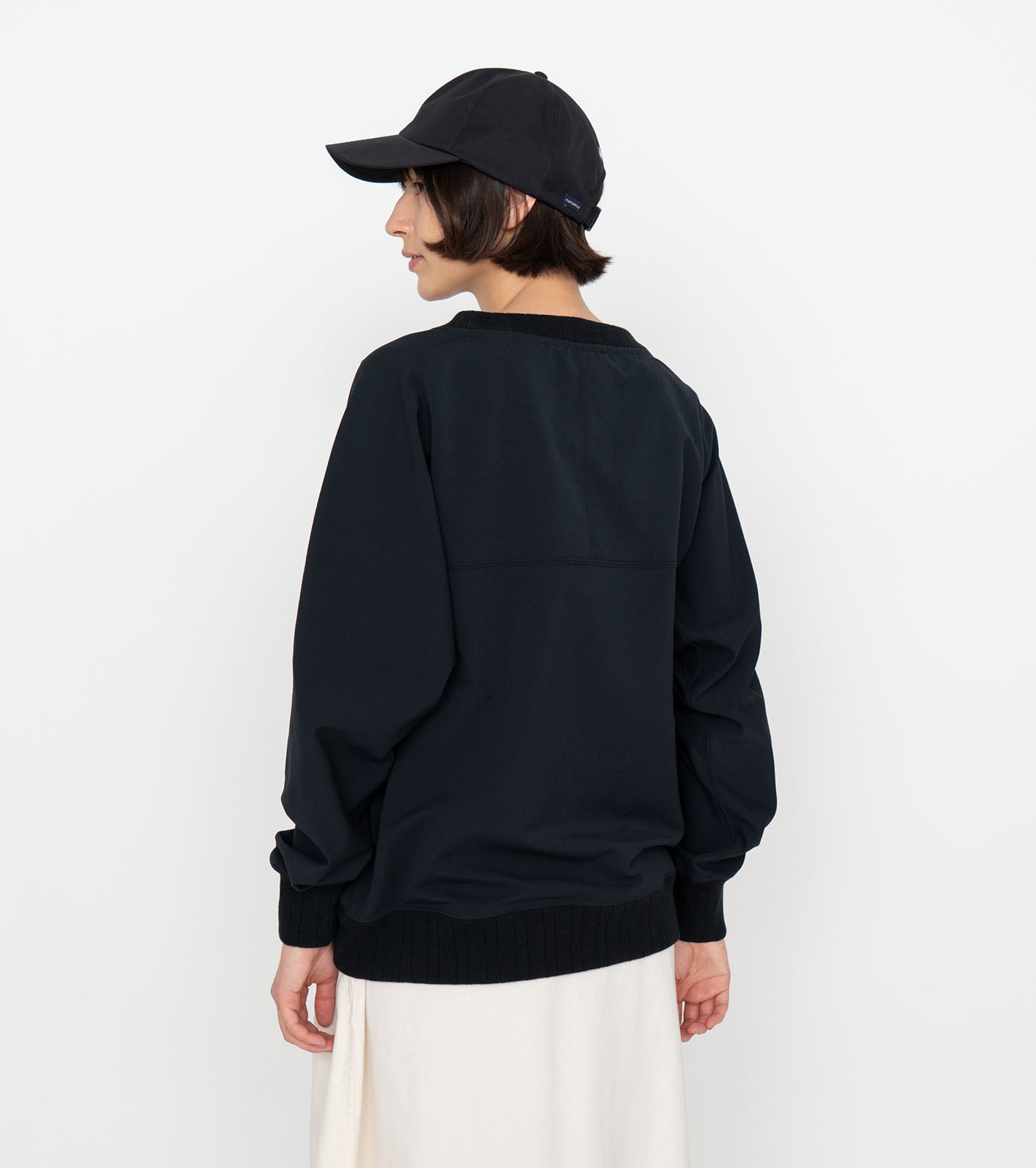 nanamica ALPHADRY Crew Neck Sweat ネイビーS-