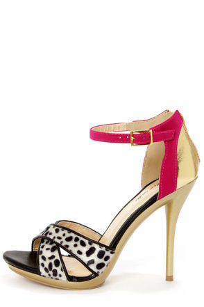 dalmatian print heels