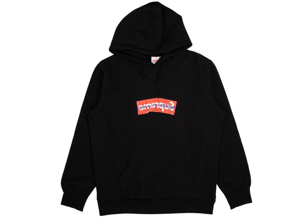 supreme box logo hoodie black