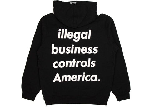 supreme hoodie illegal business