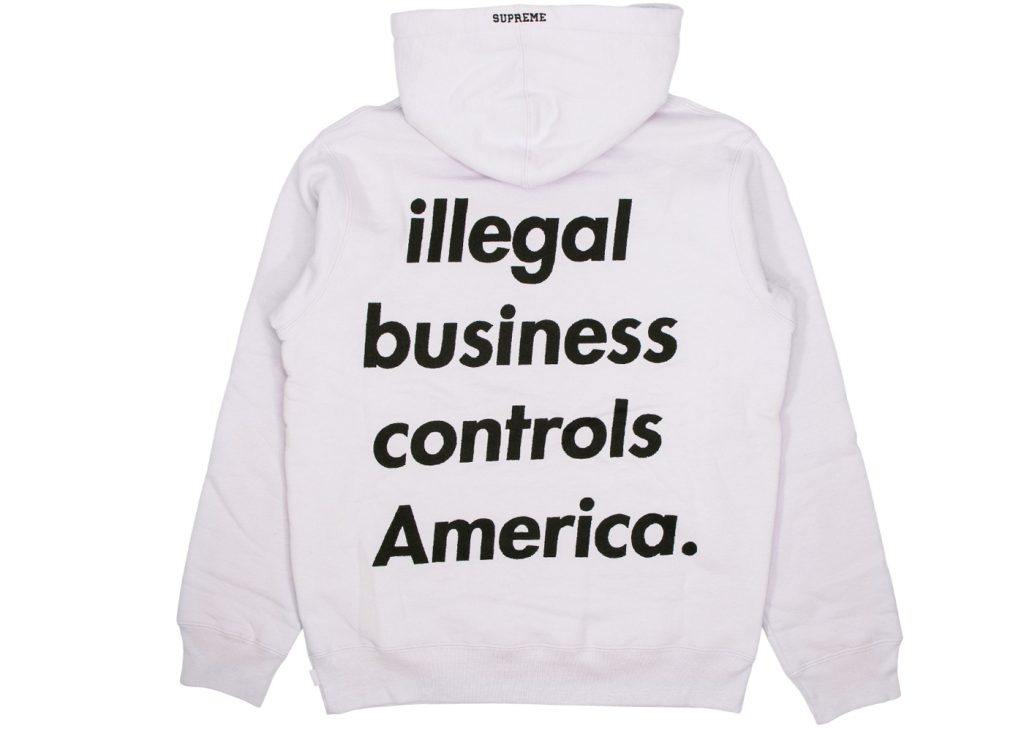 illegal business supreme hoodie