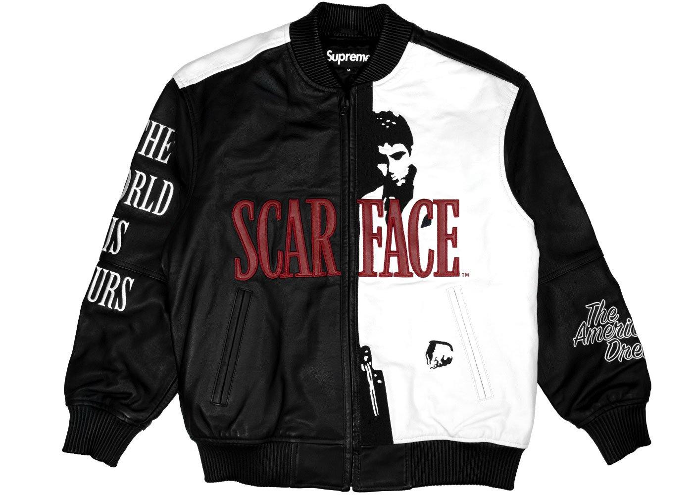 supreme scarface leather jacket