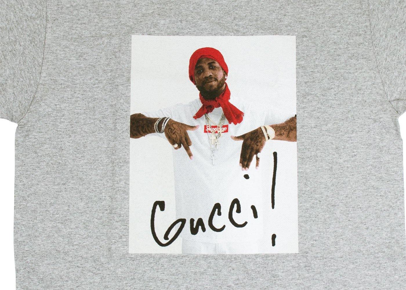 Shop Supreme Gucci Mane T-Shirt Grey 