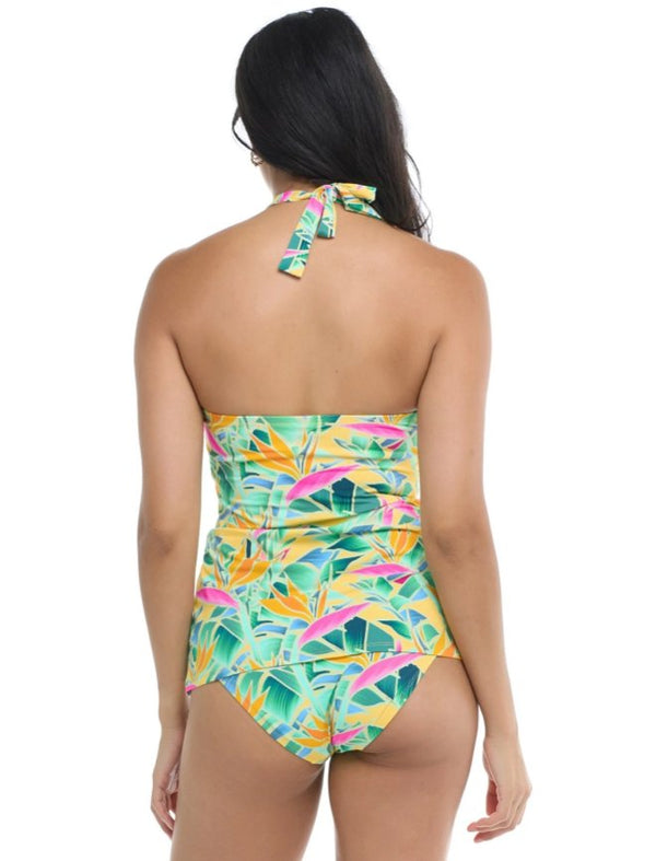 COCO CONTOURS JENN BLOUSON SOLID TANKINI